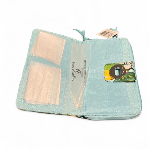 Vera Bradley "Lemon Grover" -RFID- Turnlock Wallet, NWT - Picture 5 of 8